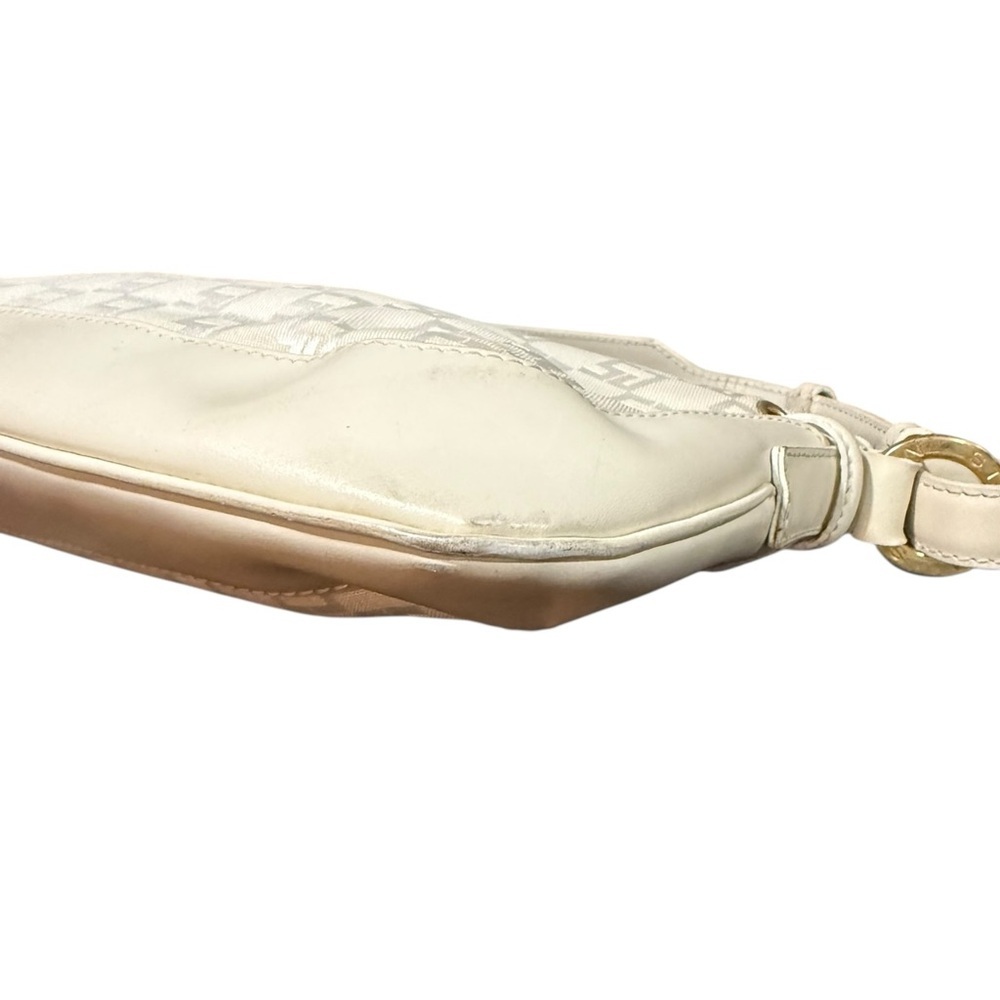 🔻St. John Ivory Logo Jacquard Baguette Shoulder Bag Y2K Made in Italy - Picture 5 of 11